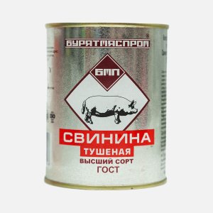 Свинина тушеная БМП в/с ГОСТ ж/б 338г