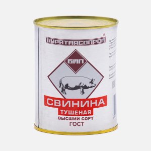 Свинина тушеная БМП в/с ГОСТ ж/б 338г