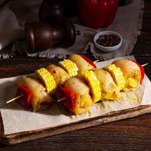 Шашлык из курицы с ананасами п/ф вес