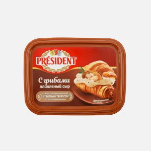 Сыр Президент с грибами 45% пл/уп 180-200г