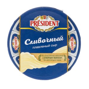Сыр Президент Сливочный 8 сырков 45% к/к 140г