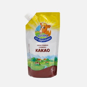 Молоко сгущеное Коровка из Кореновки с сахаром и Какао 5% 270г