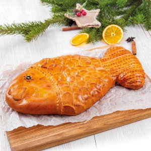 Пирог с красной рыбой Праздничный вес