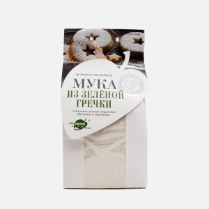 Мука Образ жизни из зеленой гречки цельносмолотая 500г