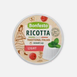 Сыр Бонфесто Рикотта Лайт 40% пл/ст 250г