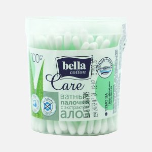 Палочки ватные Белла Котон Кэа Алоэ пл/уп 100шт