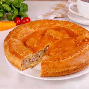Пирог с мясом и картофелем вес