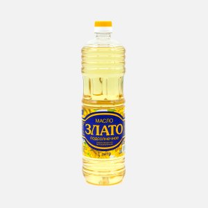 Масло Злато подсолнечное рафинированное дезодорированное 1л