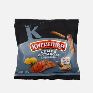 Сухарики Кириешки Сыр и семга пл/пак 60г+Соус Тар-тар 25г