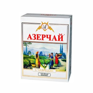 Чай Азерчай черный с чабрецом к/к 100г