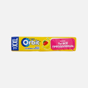 Жевательная резинка Орбит ХХL Клубника-Банан 15 драже 20,4г