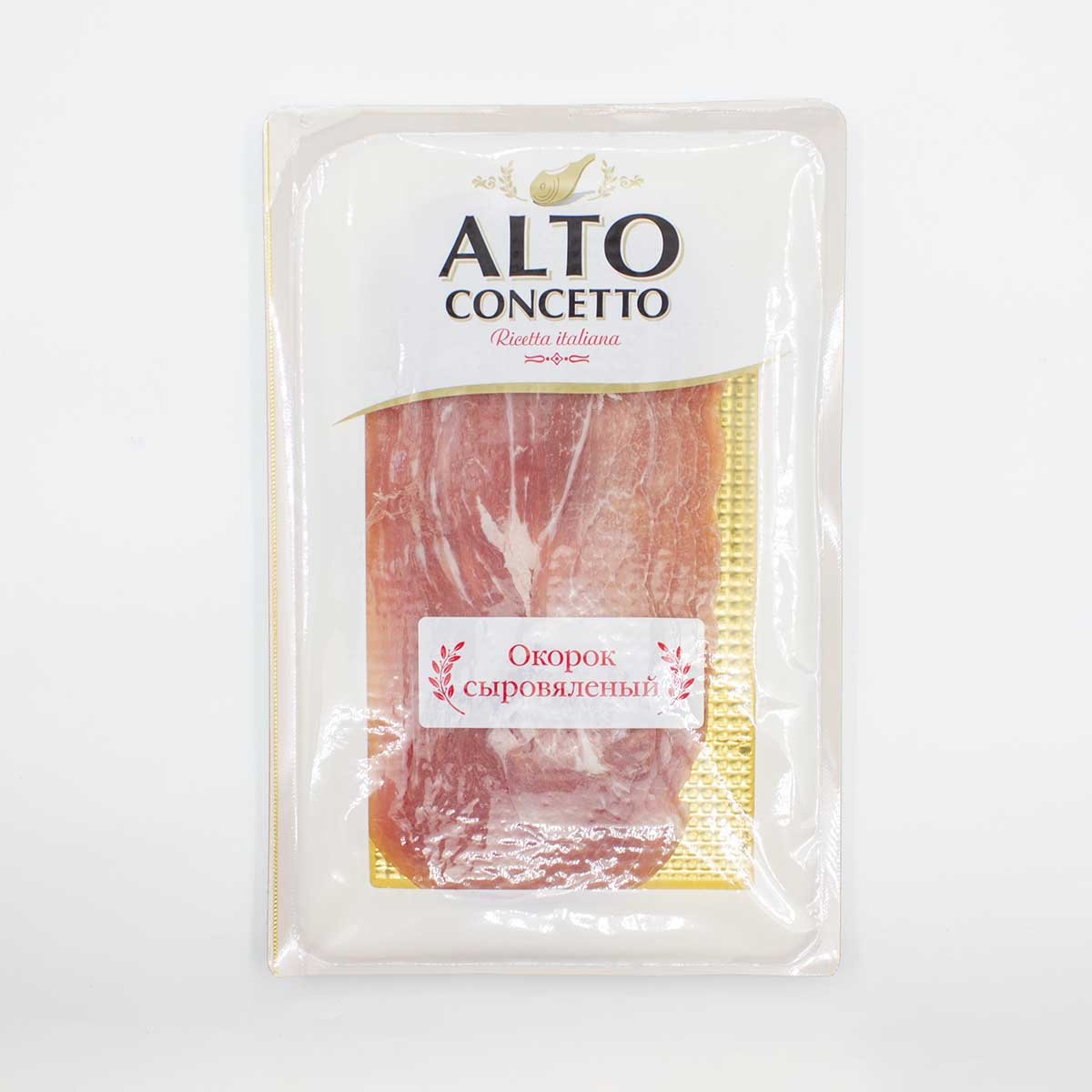 Карбонад Альто Кончетто Филетто сыровяленый нарезка 100г Карбонад Альто Кончетто Филетто сыровяленый нарезка 100г