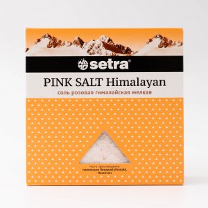 Соль Сетра розовая гималайская мелкая к/к 500г