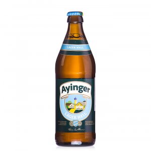 Пиво Айингер Лагер Хелль светлое ячменное фильтрованное 4.9% ст/б 0,5л