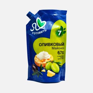 Майонез Я люблю готовить Оливковый 67% дой/пак 390мл
