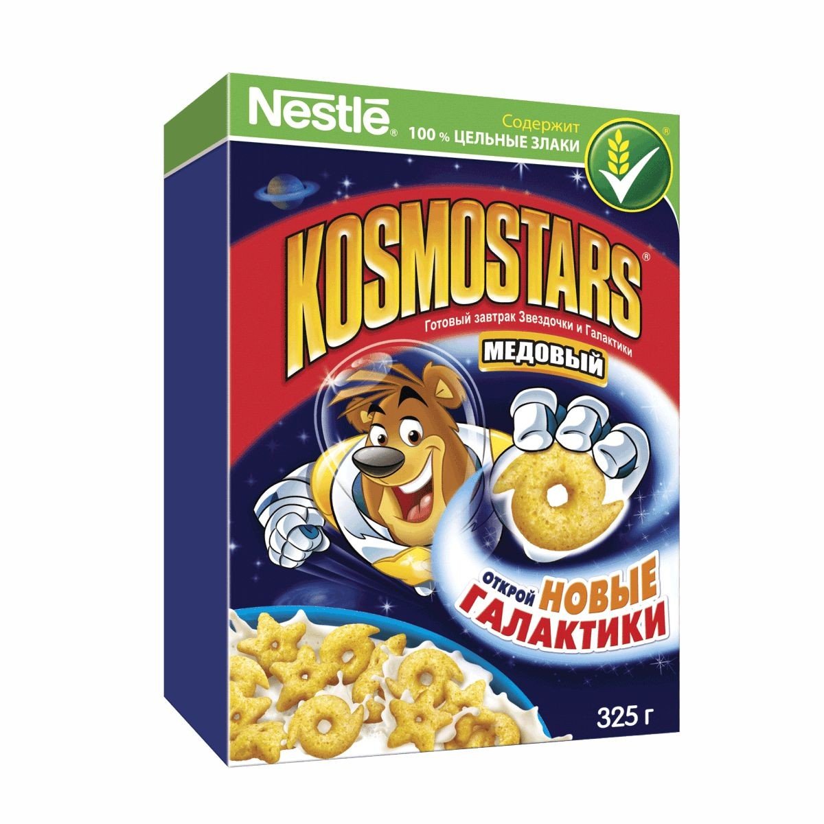 Готовый завтрак Космостарс медовые звездочки к/к 325г Готовый завтрак Космостарс медовые звездочки к/к 325г