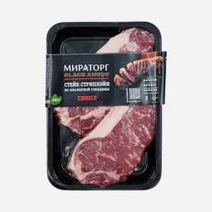 Стейк Мираторг Стриплойн из говядины охлажденный в/у 640г
