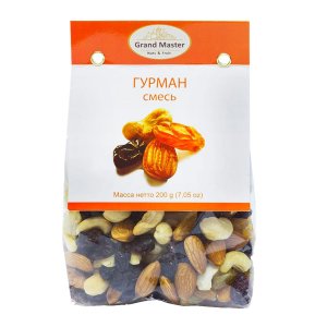 Смесь Гранд Мастер Гурман Кешью/Миндаль/Изюм 200г
