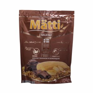 Мюсли Матти с бананом и шоколадом пл/пак 250г