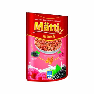 Мюсли Матти с ежевикой и малиной 250г