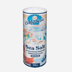 Соль Марбелль морская мелкая пл/б 500г