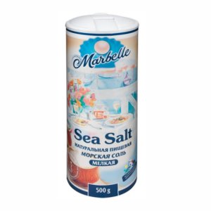 Соль Марбелль морская мелкая пл/б 500г