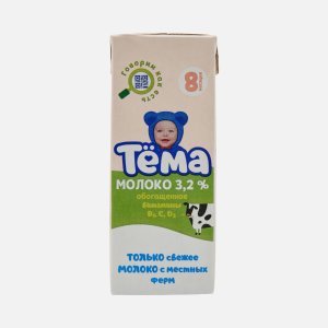 Молоко Тёма обогащенное 3.2% пл/б 200г