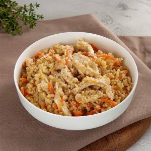 Рис с желтым карри и курицей на кокосовом молоке вес