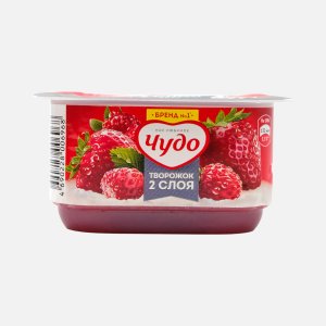 Творожок Чудо Клубника /Земляника 4% пл/ван 100-115г