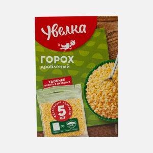 Горох Увелка дробленый к/кор 5*80г