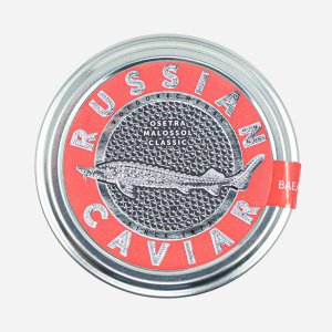 Икра осетровых рыб баночная зернист классическая ст/б 100г