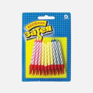 *Свечи Веселая затея д/торта с подставками 5см 20шт