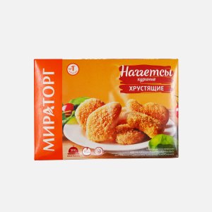 Наггетсы Мираторг куриные хрустящие с/м к/к 300г