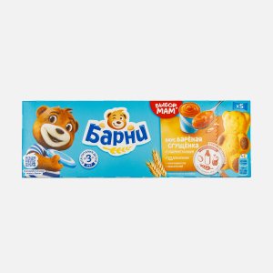 Пирожное Медвежонок Барни со вкус варен сгущ молока биск 150г