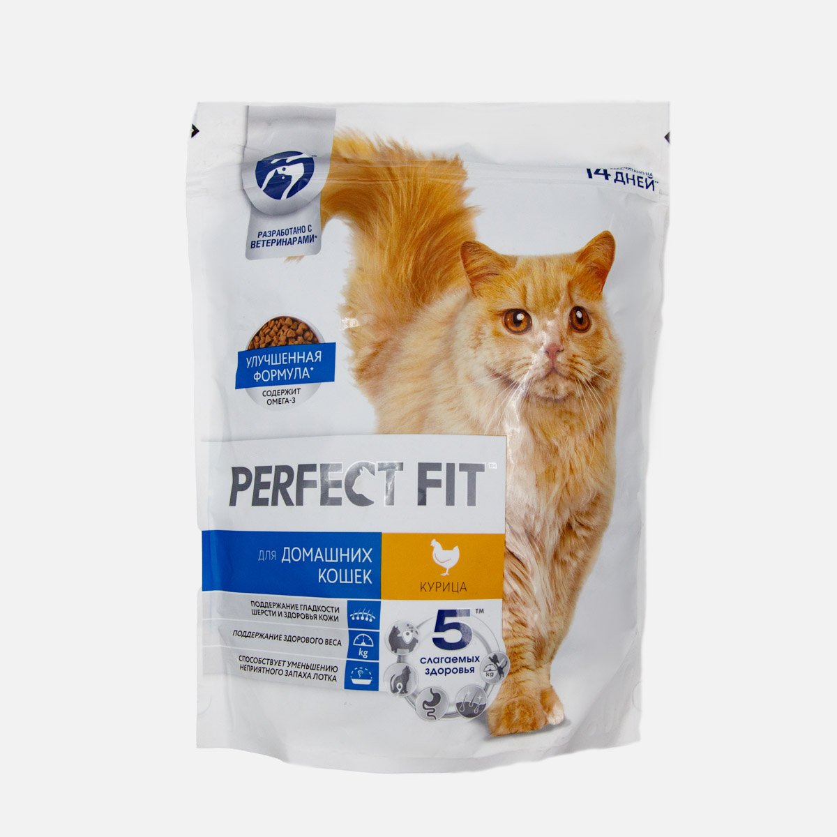 Корм Перфект Фит Ин-Хоме д/домашних кошек Курица пл/уп 650г Корм Перфект Фит Ин-Хоме д/домашних кошек Курица пл/уп 650г