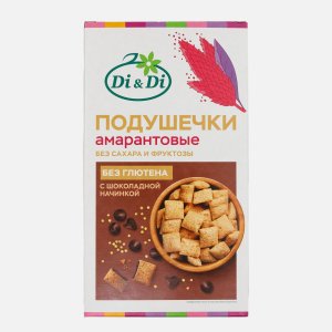 Подушечки амарантовые Ди энд Ди с шок начинкой без глютена 250г
