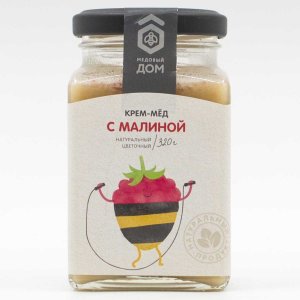 Мёд Медовый дом с малиной 320г