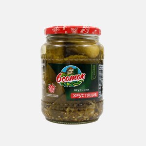 Огурчики 6 соток Хрустящие ст/б 720мл