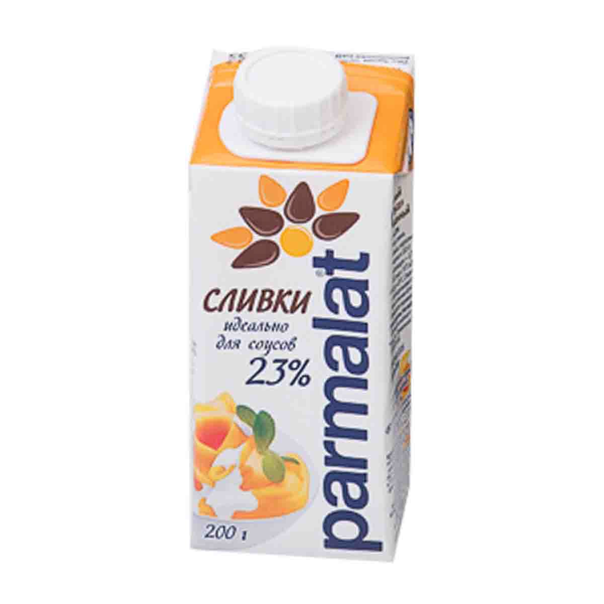 Сливки д/соуса 0,2л 23% Parmalat. Пармалат красное фото.