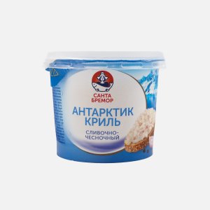 Паста Санта Бремор из морепродуктов Антарктик-криль сливочно-чесночный 150г