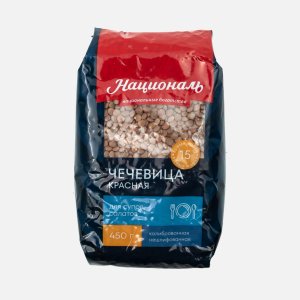 Чечевица Националь красная пл/пак 450г