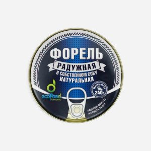 Форель Экофуд радужная в собственном соку ж/б 240г