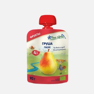 Пюре Флер Альпин Органик Груша c 4мес дой/пак 90г