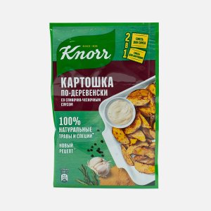 Смесь Кнорр Картошка по-деревенски со слив-чесночным соусом пл/уп 28г