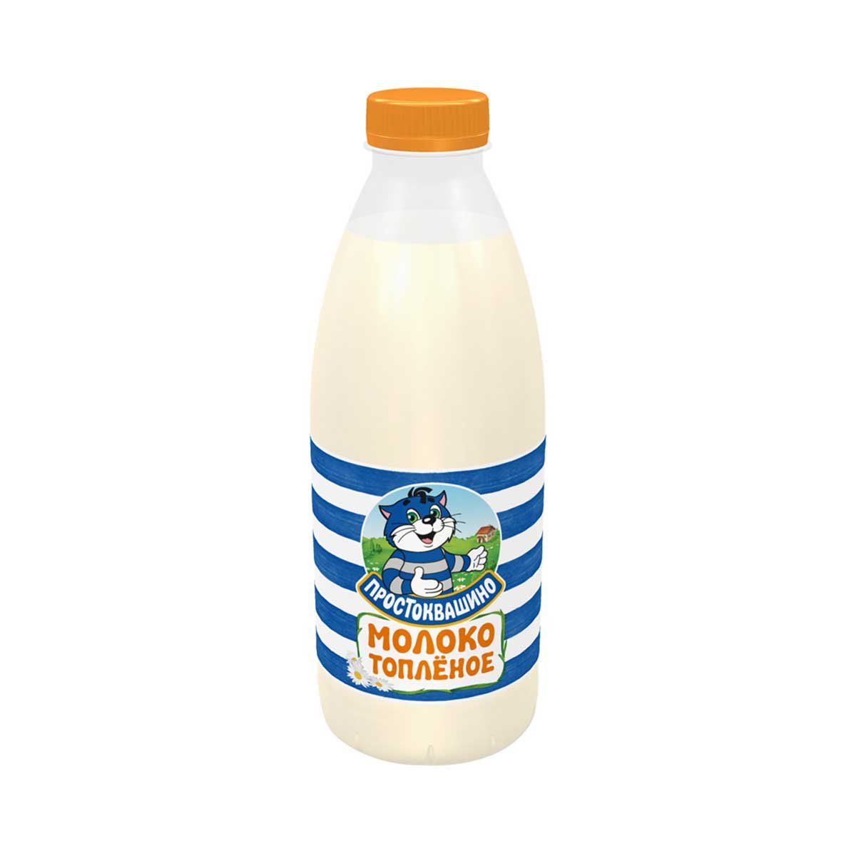 Молоко Простоквашино топленое 3.2% пл/бут 930мл