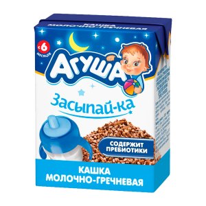 Каша Агуша Засыпай-ка молочно-гречневая с 6мес т/п 200мл
