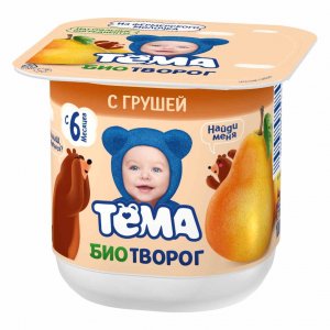 Творожок Тёма Груша детский 4.2% пл/ст 100г