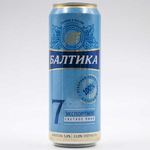 Пиво Балтика №7 Экспортное светлое паст 5.4% ж/б 0,45л