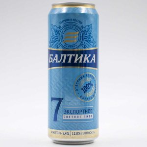 Пиво Балтика №7 Экспортное светлое 5.4% ж/б 0,45л