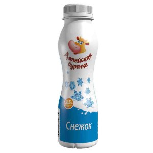 Напиток кисломолочный Алтайская Буренка йогуртный Снежок 2.5% пл/б 300г